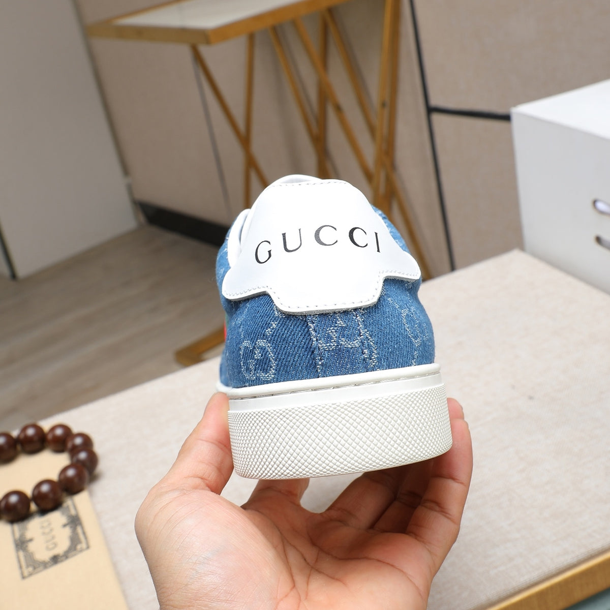 Gucci Men's Casual Everyday Sneakers | Blue & Black