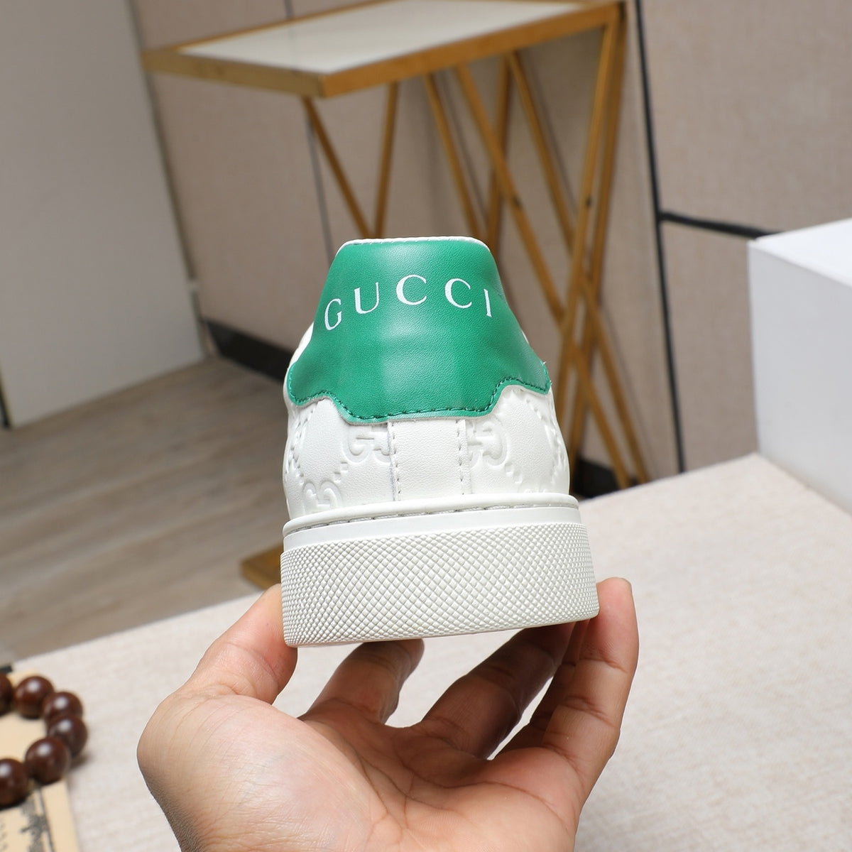Gucci Men's Casual Everyday Shoes | White & Black