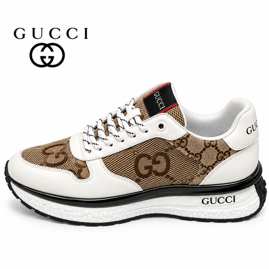 Gucci Men's Casual Sneakers | White, Blue & Black