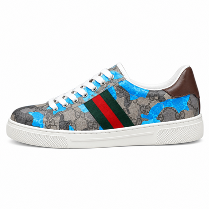 Gucci Men's Casual Everyday Sneakers | Blue & Yellow