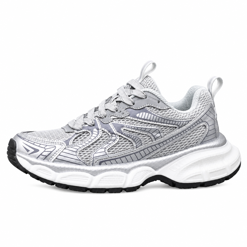 Gucci Men's Casual Athletic Sneakers | Gray & Beige