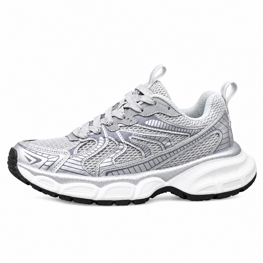 Gucci Men's Casual Athletic Sneakers | Gray & Beige