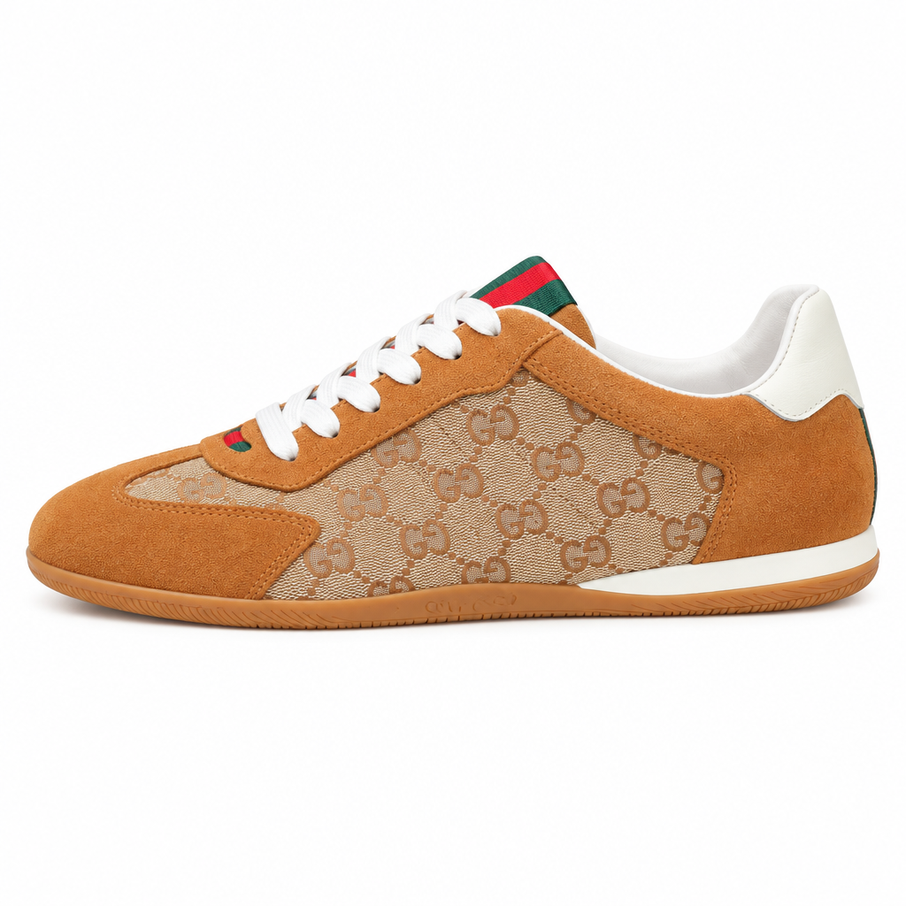 Gucci Men's Casual Everyday Shoes | Brown, Black & White
