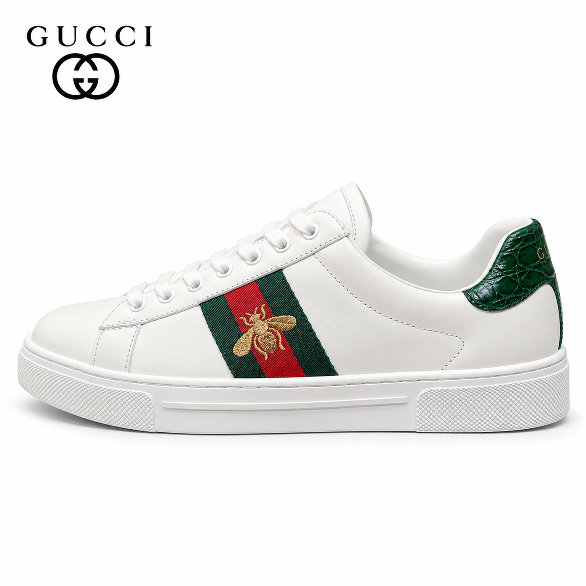 Gucci White Casual Sneakers for Men