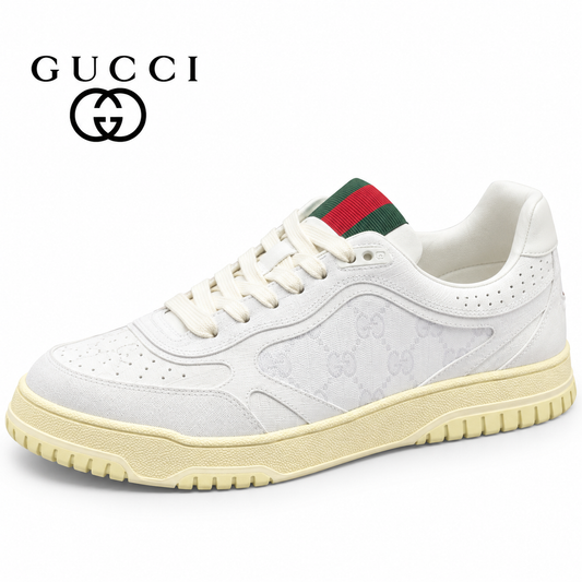Gucci Men's Casual Sneakers | White & Black
