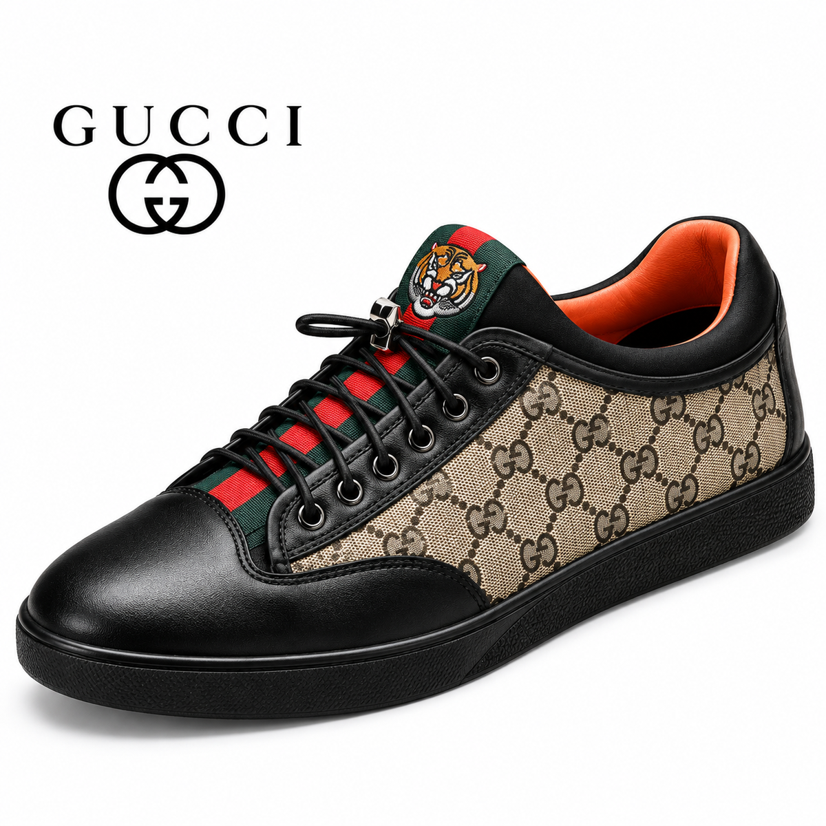 Gucci Men's Casual Sneakers | Brown & Black