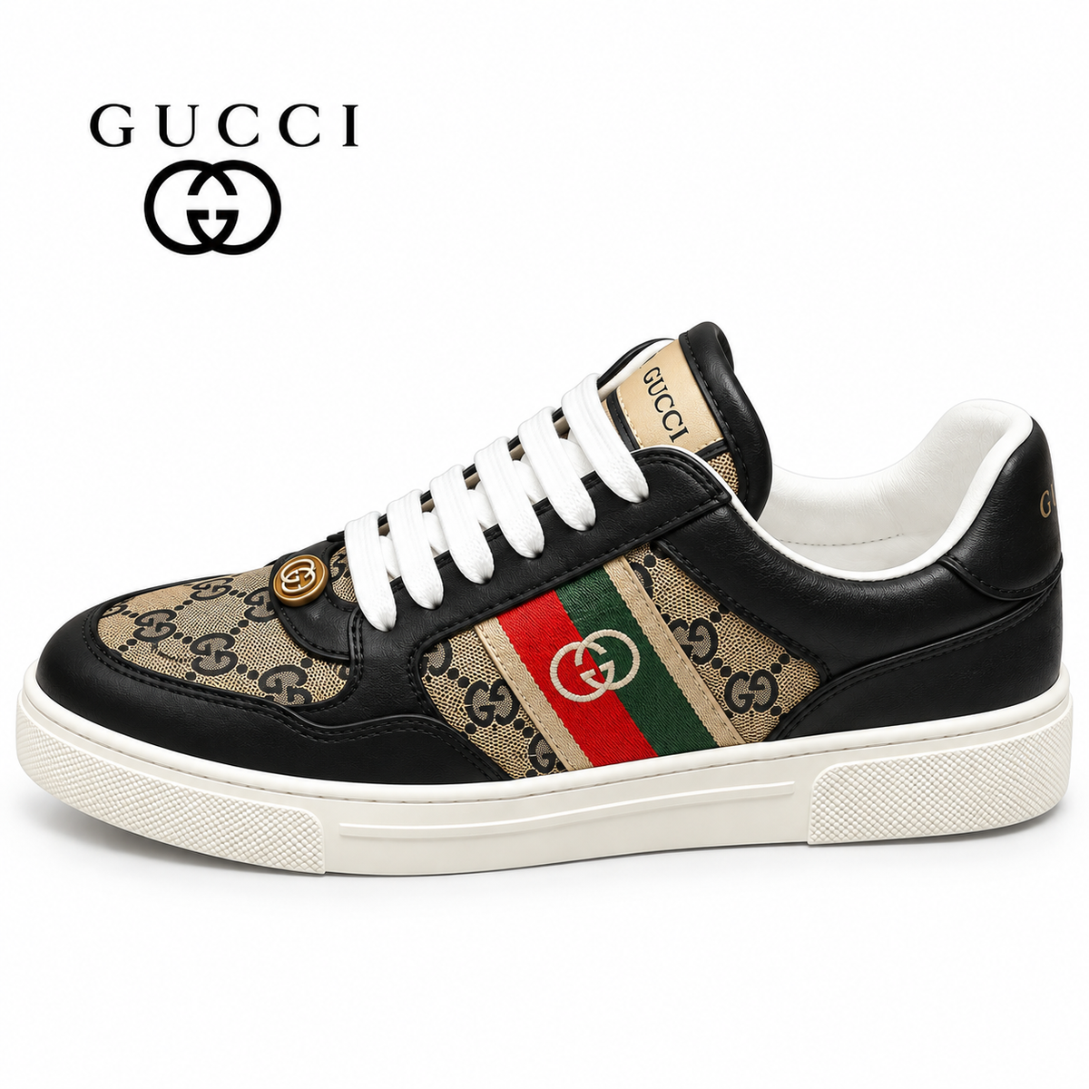 Gucci Men's Casual Sneakers | Solid & Two-Tone Colors