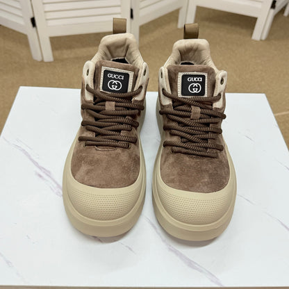 Gucci Men's Casual Sneakers | Brown, Black & Gray