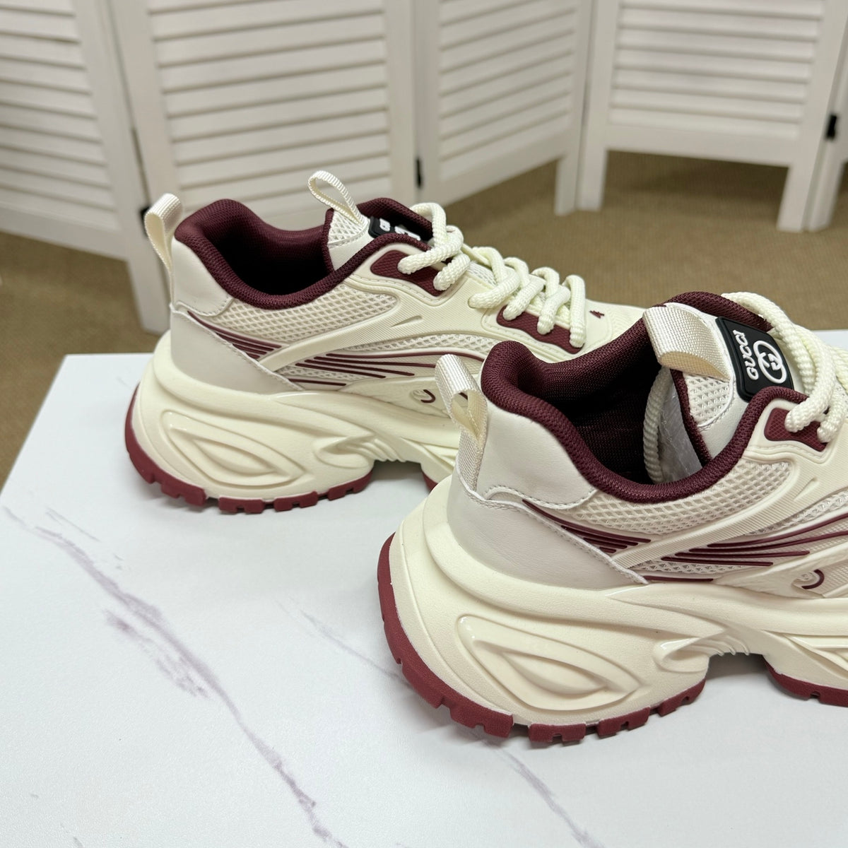 Gucci Men's Casual Sneakers | Beige, Black & Khaki