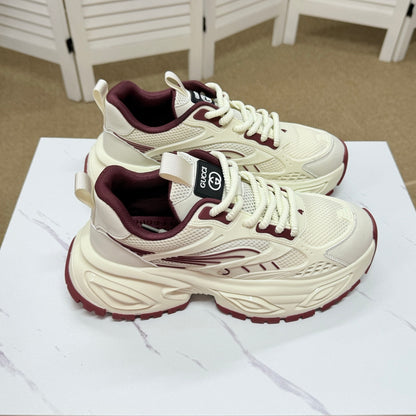 Gucci Men's Casual Sneakers | Beige, Black & Khaki