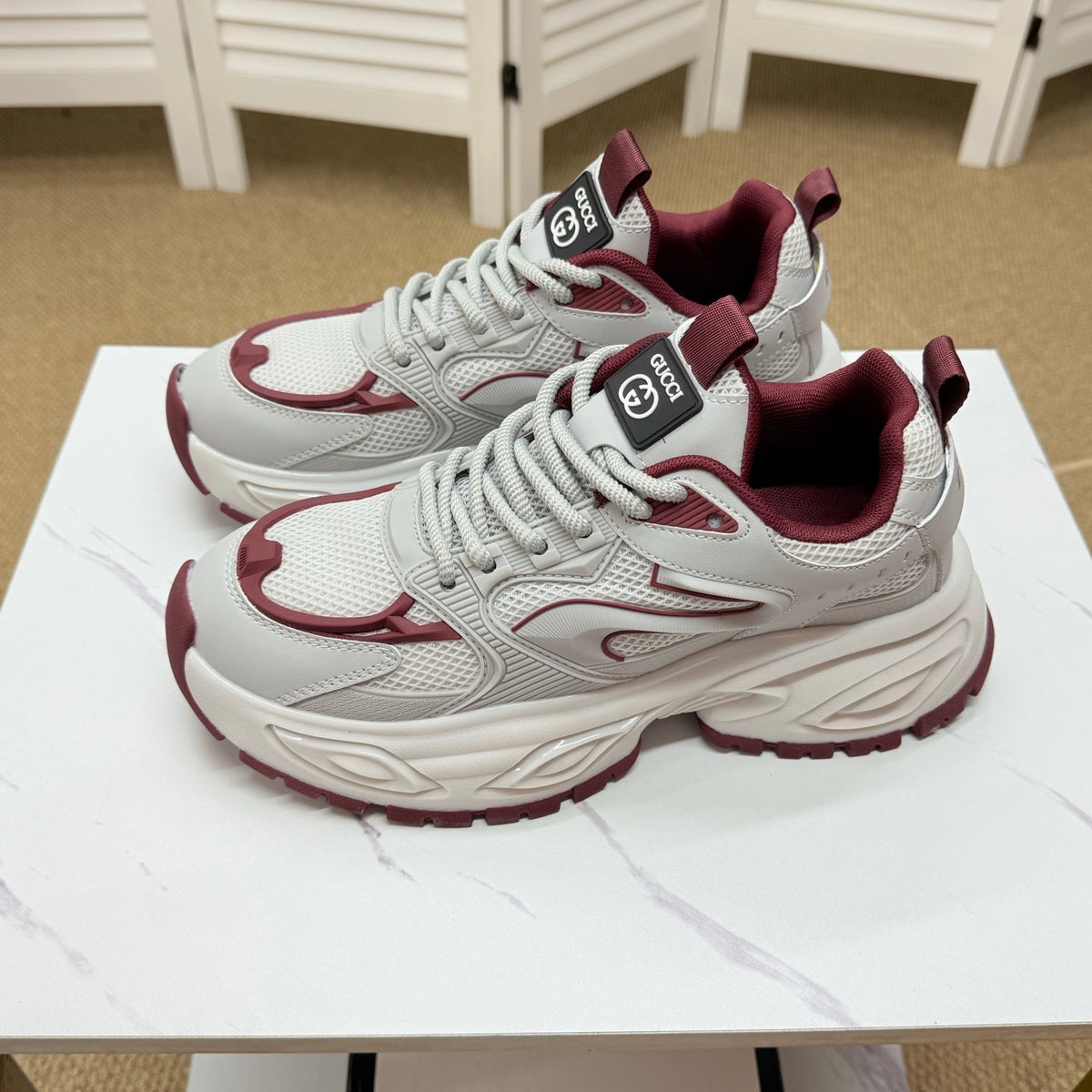 Gucci Men's Casual Sneakers | White & Black