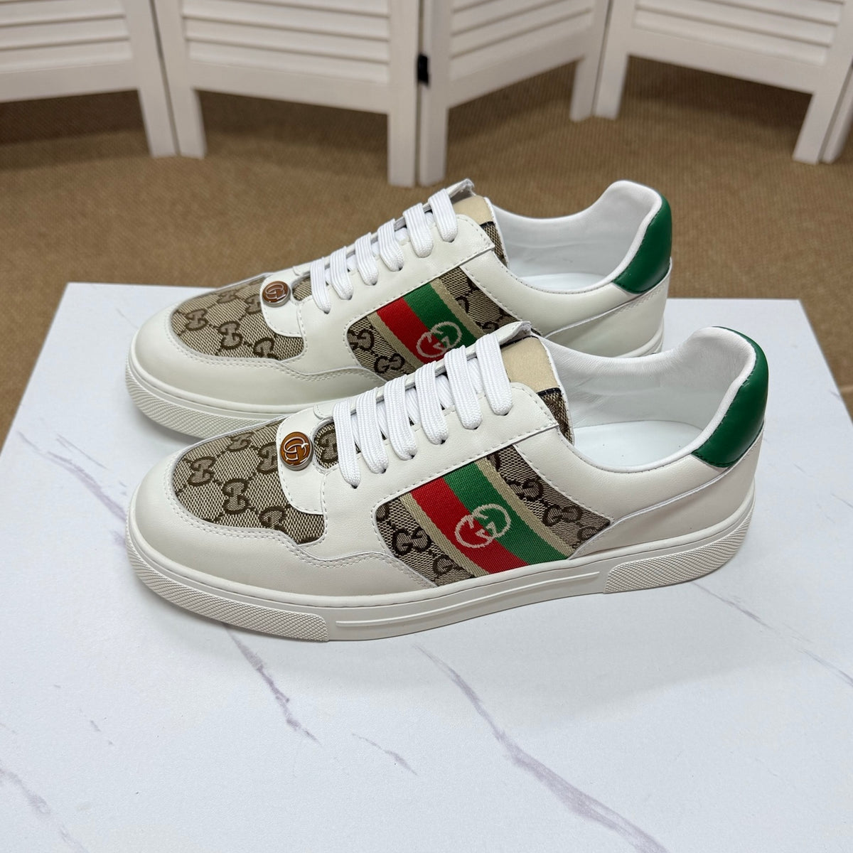 Gucci Men's Casual Sneakers | Solid & Two-Tone Colors