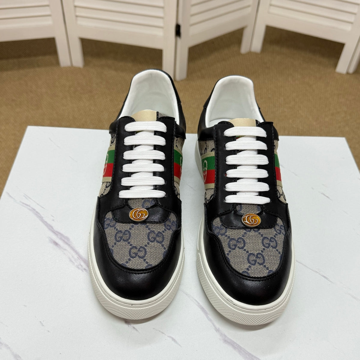 Gucci Men's Casual Sneakers | Solid & Two-Tone Colors