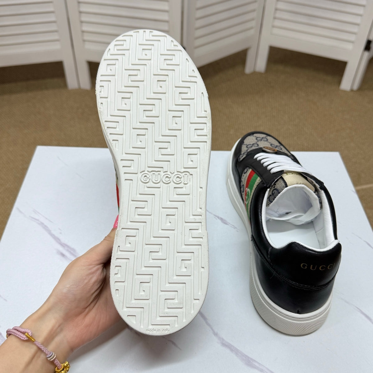 Gucci Men's Casual Sneakers | Solid & Two-Tone Colors