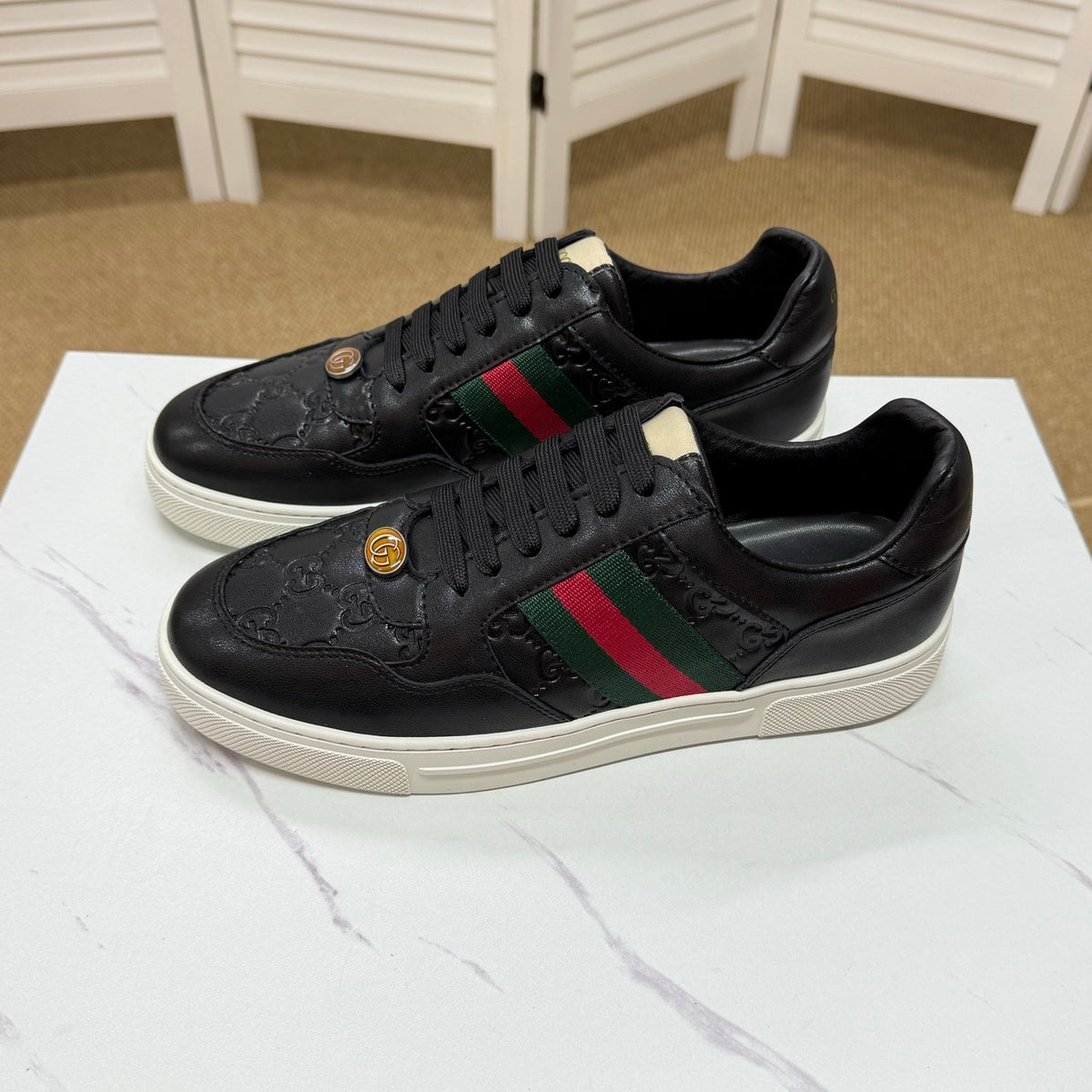 Gucci Men's Casual Sneakers | Solid & Two-Tone Colors