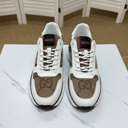 Gucci Men's Casual Sneakers | White, Blue & Black