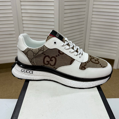 Gucci Men's Casual Sneakers | White, Blue & Black