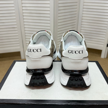 Gucci Men's Casual Sneakers | White, Blue & Black