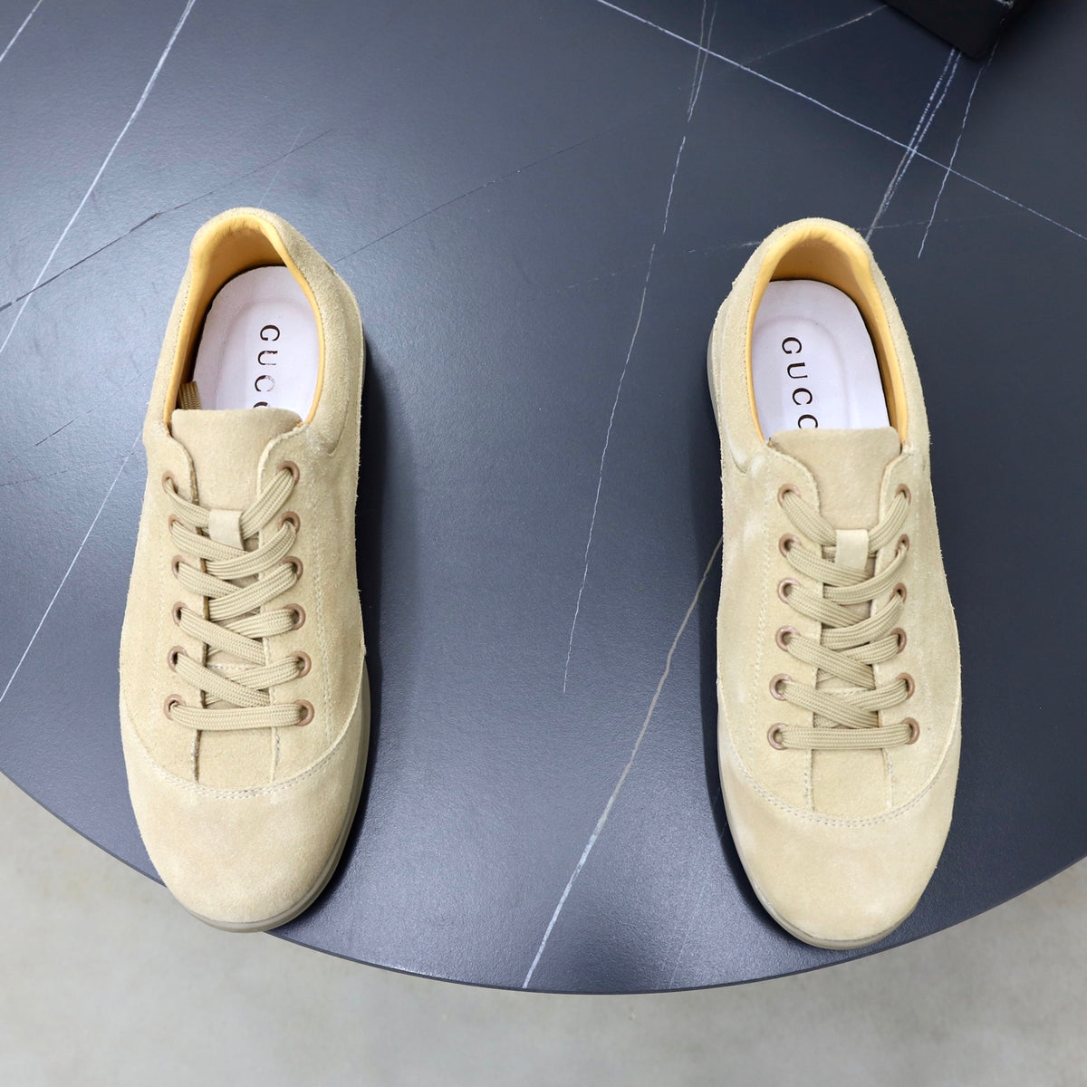 Gucci Men's Casual Sneakers | Beige, Brown & Black