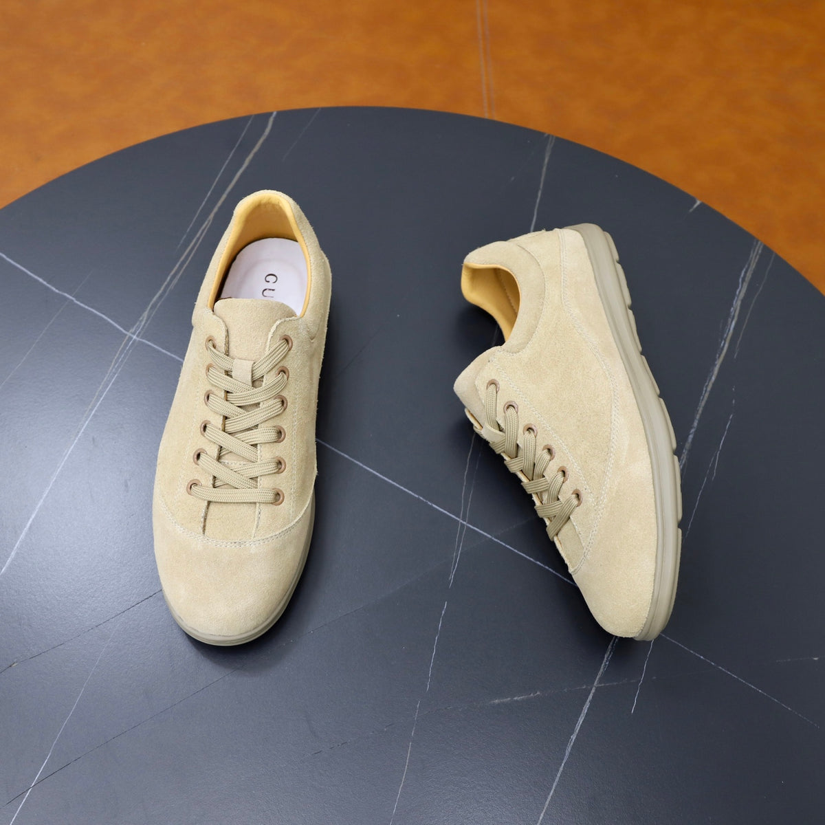 Gucci Men's Casual Sneakers | Beige, Brown & Black