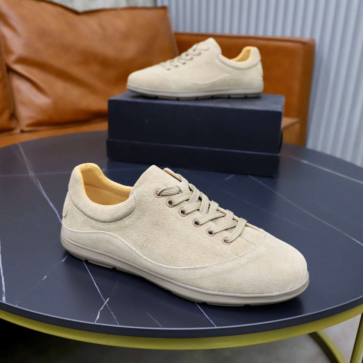 Gucci Men's Casual Sneakers | Beige, Brown & Black