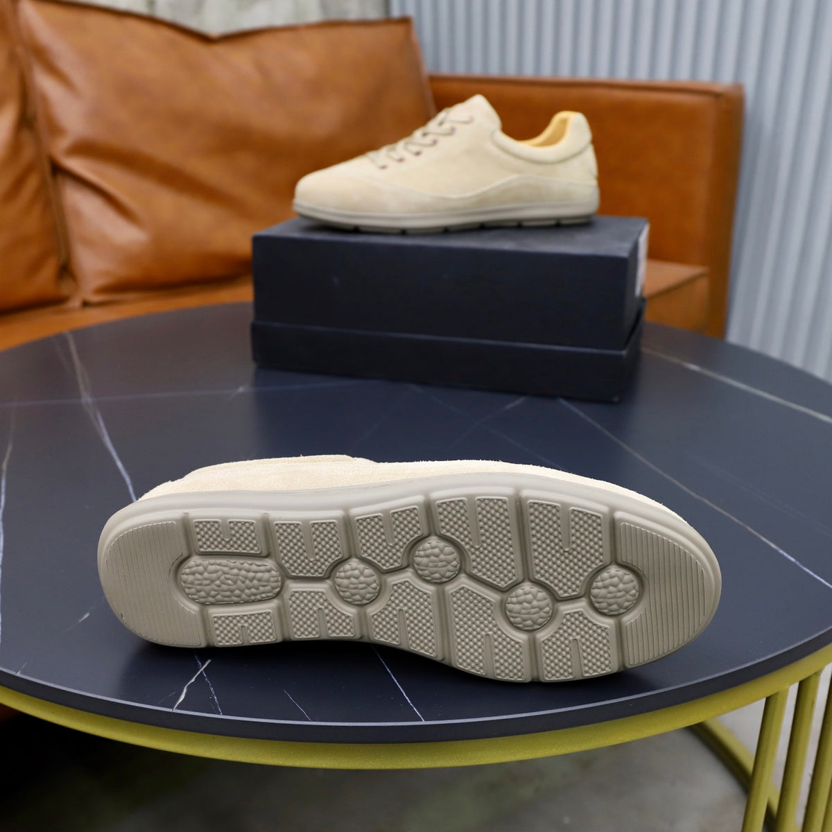 Gucci Men's Casual Sneakers | Beige, Brown & Black