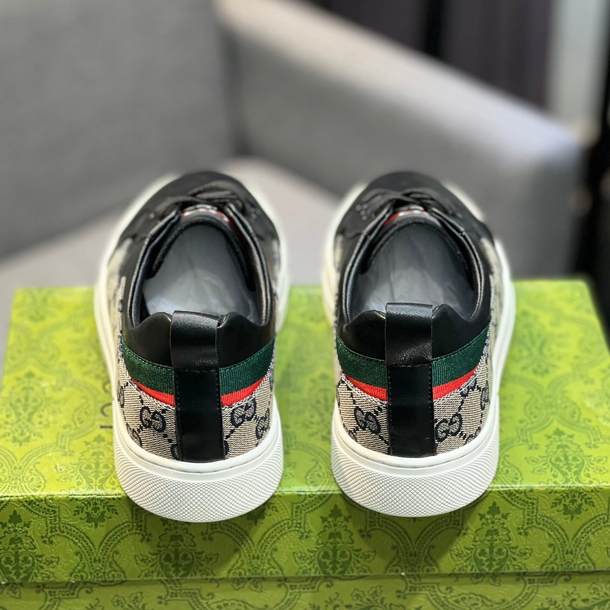 Gucci Men's Casual Sneakers | Black & White