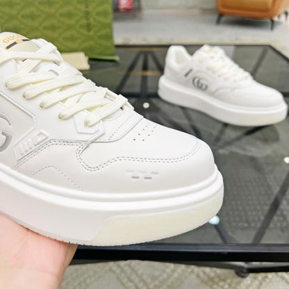 Gucci Men's Casual Sneakers | White, Black & Gray