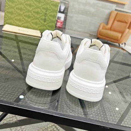 Gucci Men's Casual Sneakers | White, Black & Gray