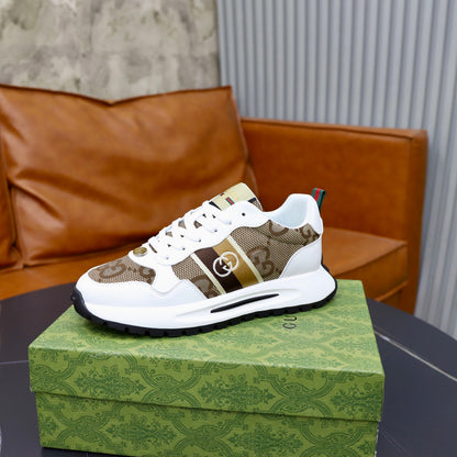 Gucci Men's Casual Sneakers | Navy, White & Gray
