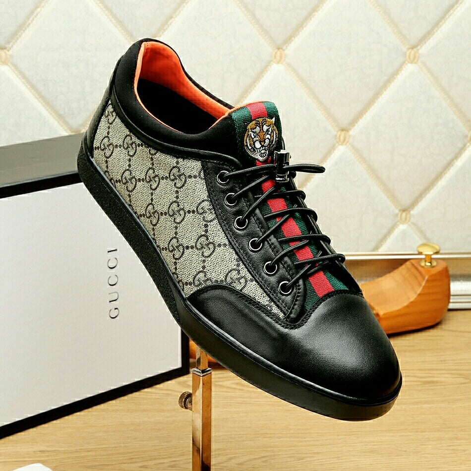 Gucci Men's Casual Sneakers | Brown & Black