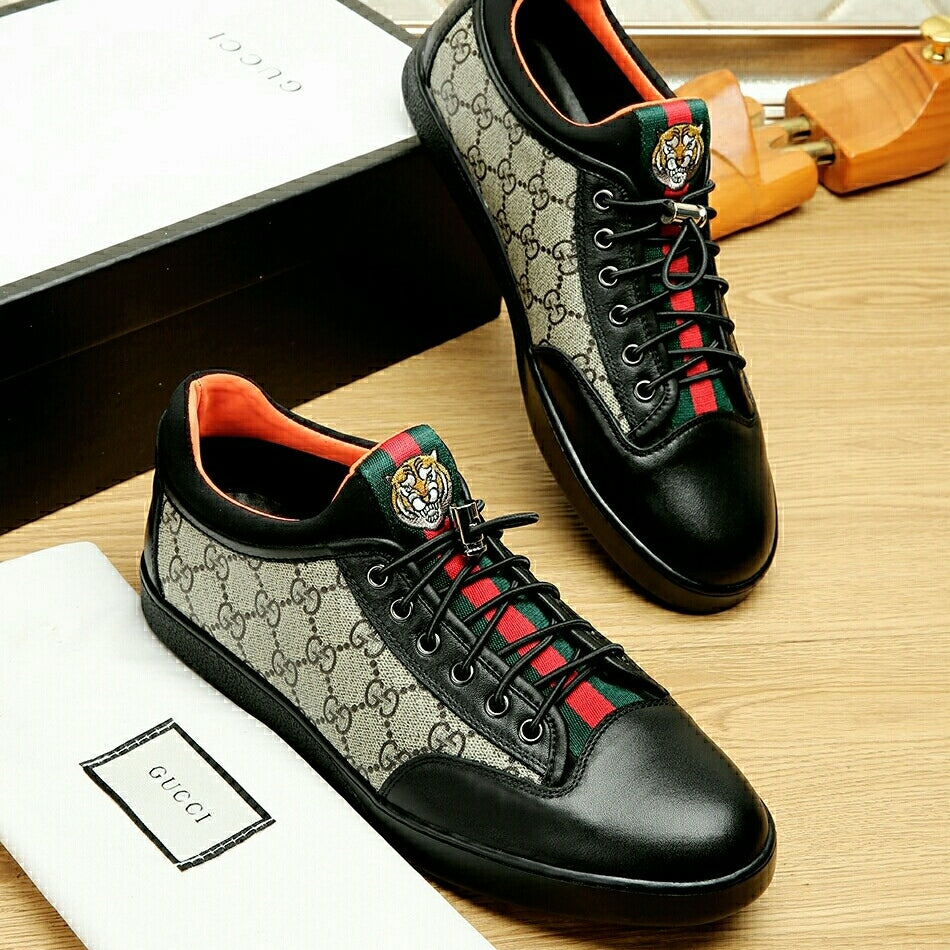 Gucci Men's Casual Sneakers | Brown & Black