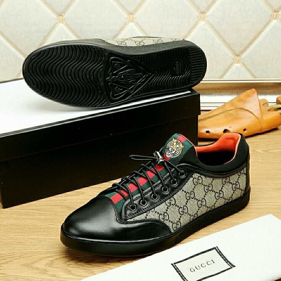 Gucci Men's Casual Sneakers | Brown & Black