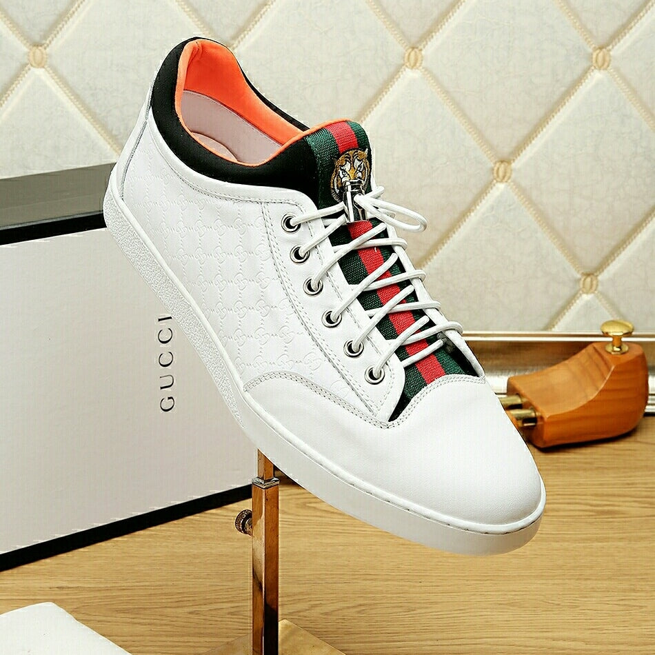 Gucci Men's Casual Sneakers | White & Black
