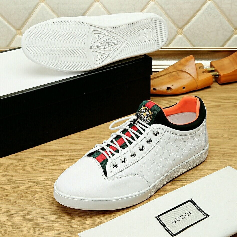 Gucci Men's Casual Sneakers | White & Black