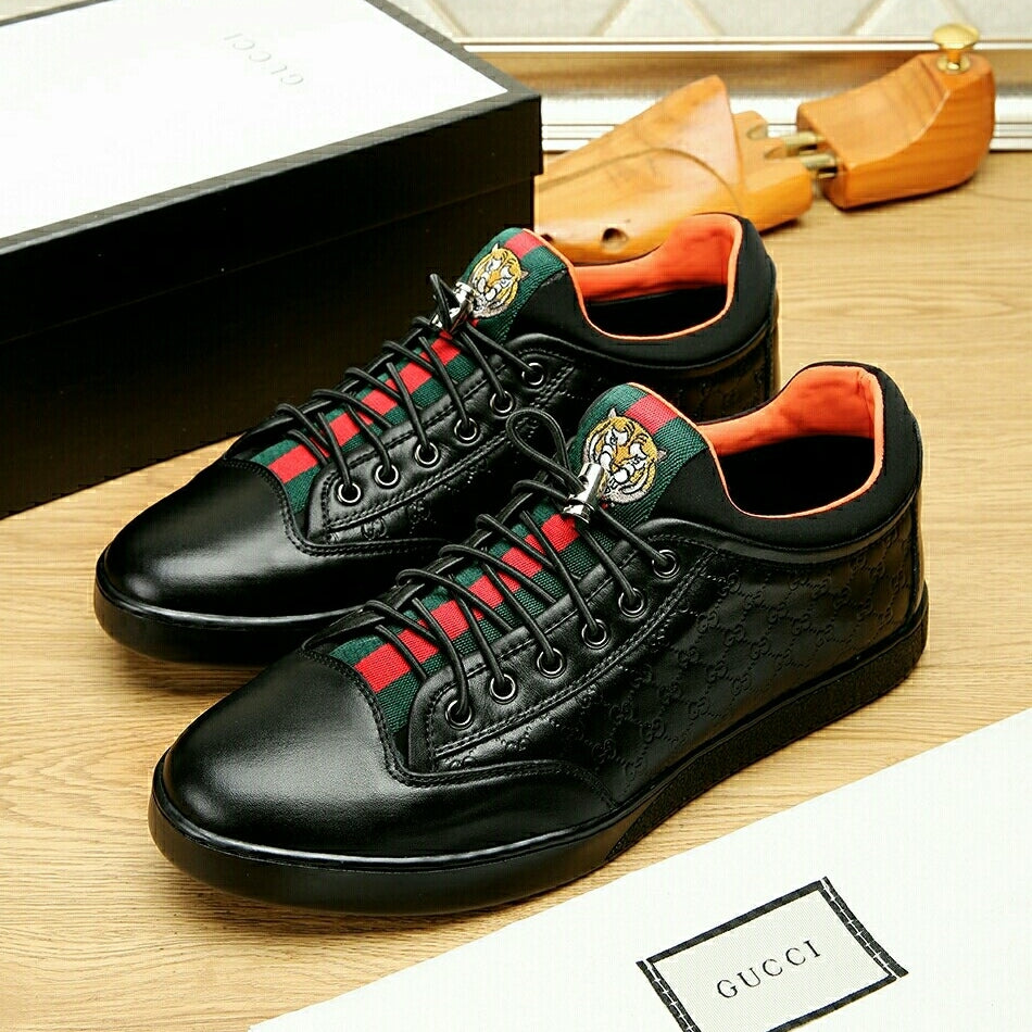 Gucci Men's Casual Sneakers | White & Black