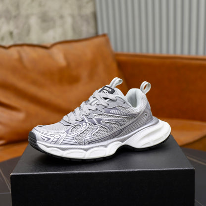 Gucci Men's Casual Athletic Sneakers | Gray & Beige