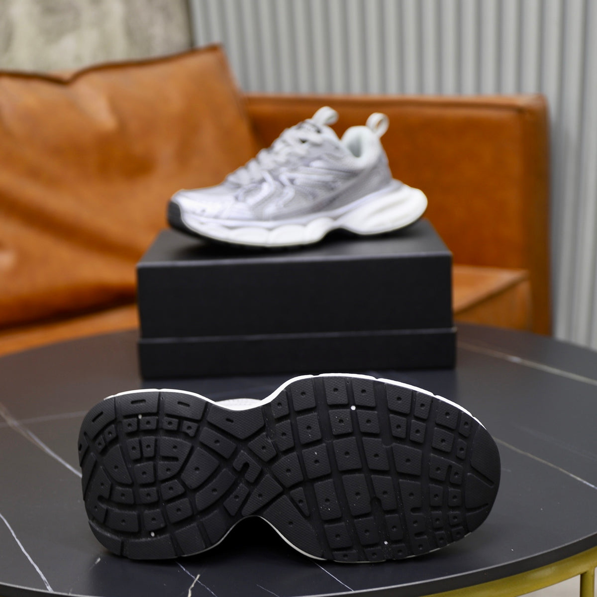 Gucci Men's Casual Athletic Sneakers | Gray & Beige