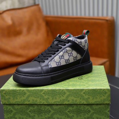 Gucci Men's Casual Athletic Sneakers | Navy & Brown