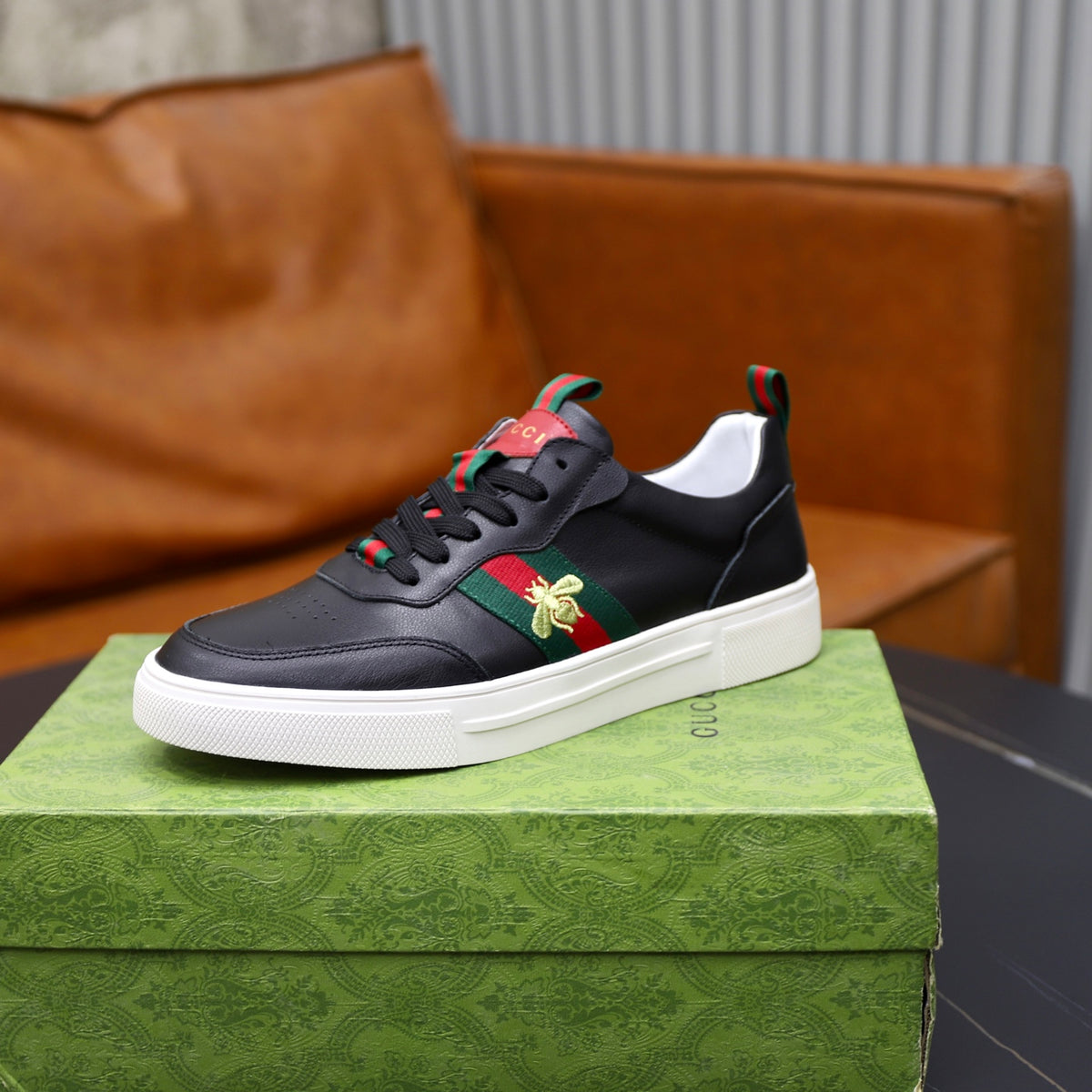 Gucci Men's Casual Everyday Shoes | White & Black