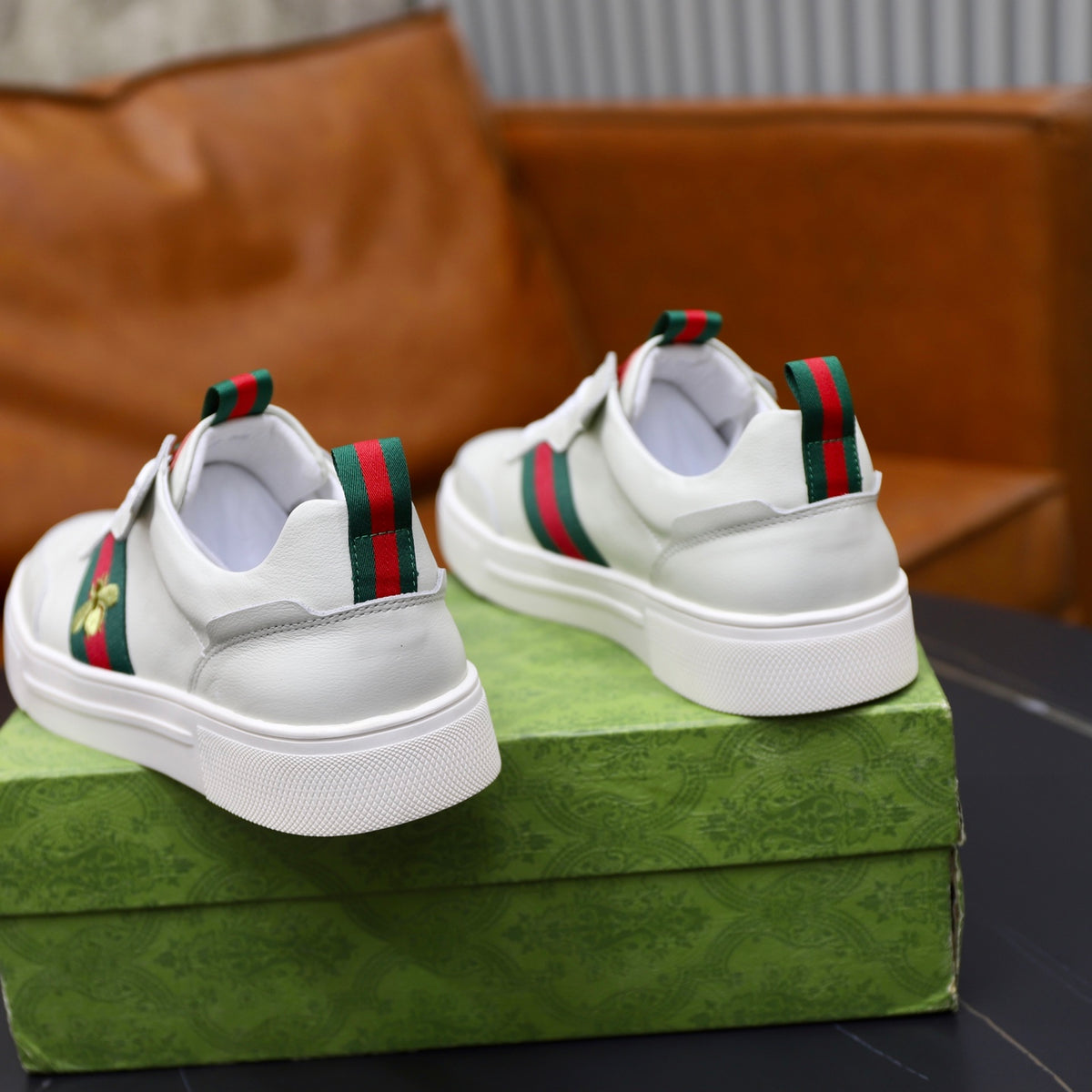 Gucci Men's Casual Everyday Shoes | White & Black