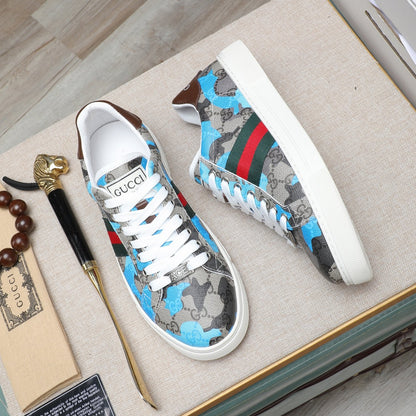 Gucci Men's Casual Everyday Sneakers | Blue & Yellow