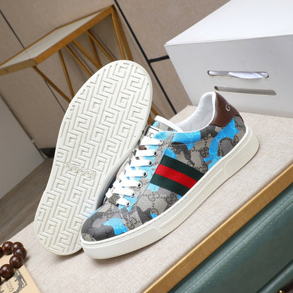 Gucci Men's Casual Everyday Sneakers | Blue & Yellow