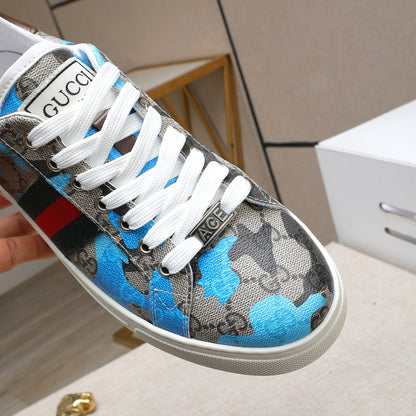 Gucci Men's Casual Everyday Sneakers | Blue & Yellow