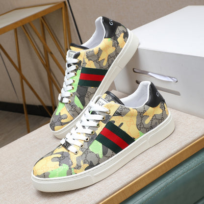 Gucci Men's Casual Everyday Sneakers | Blue & Yellow