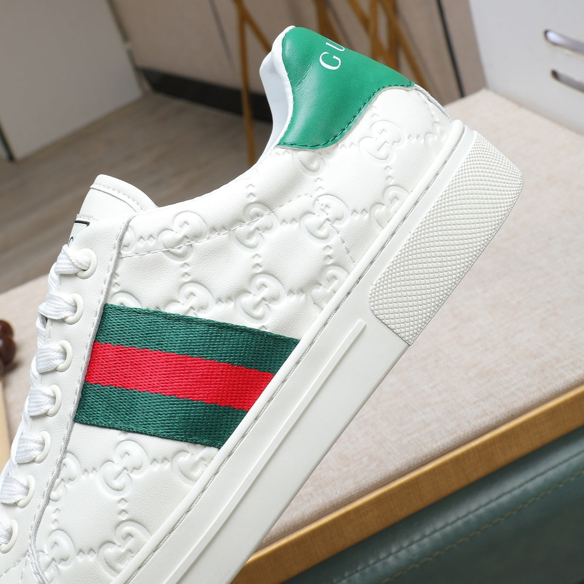 Gucci Men's Casual Everyday Shoes | White & Black