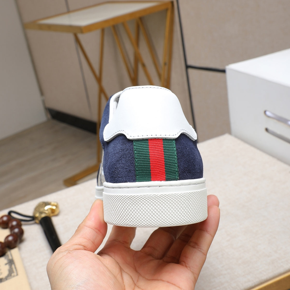 Gucci Men's Casual Everyday Shoes | Navy, Brown & Black