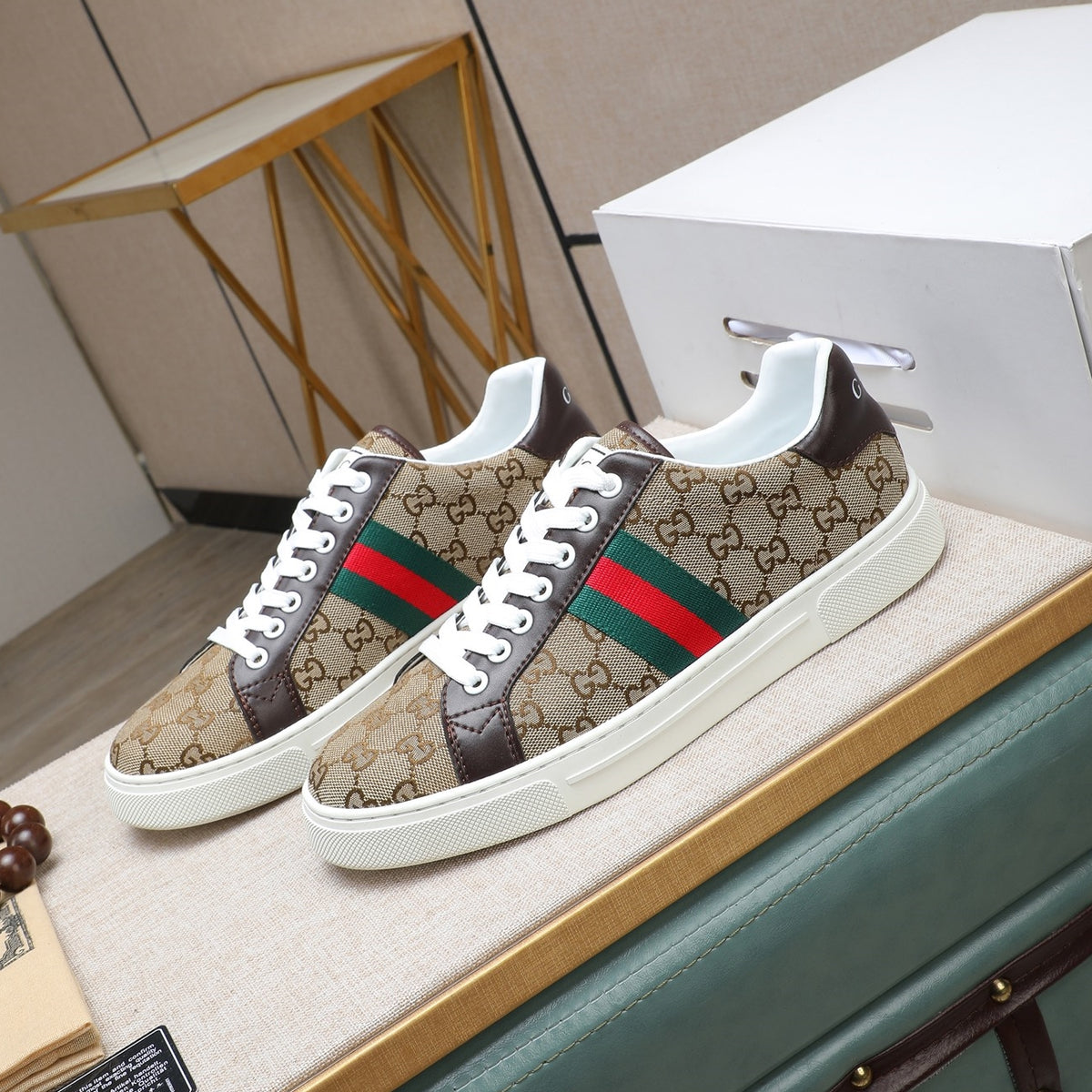 Gucci Men's Casual Everyday Shoes | Brown & Navy