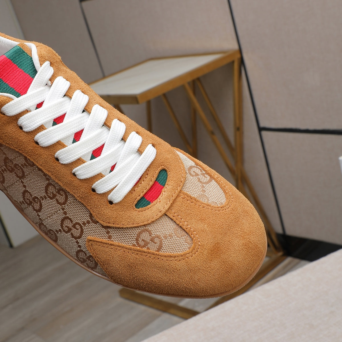 Gucci Men's Casual Everyday Shoes | Brown, Black & White