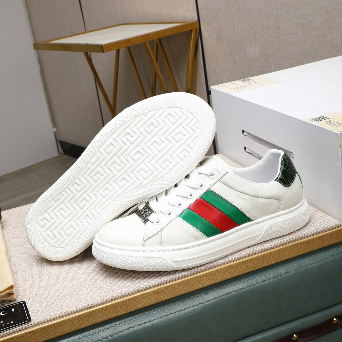 Gucci Men's Casual Everyday Shoes | White & Black